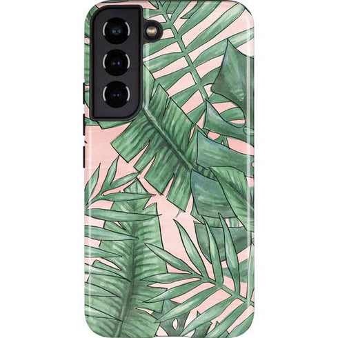 Spring Palm Leaves Galaxy S22 Pro Case