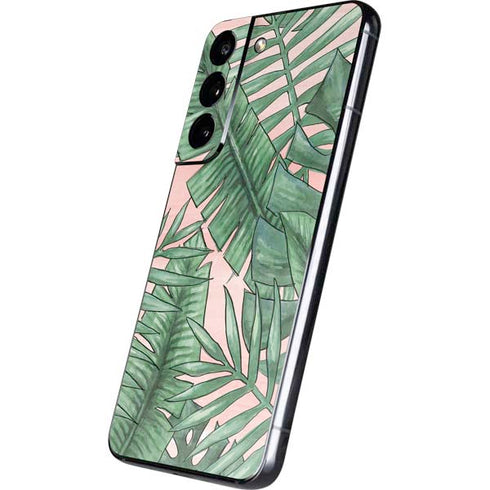 Spring Palm Leaves Galaxy S22 Skin