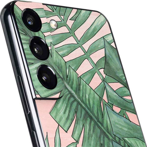 Spring Palm Leaves Galaxy S22 Skin