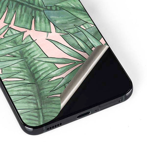 Spring Palm Leaves Galaxy S22 Skin
