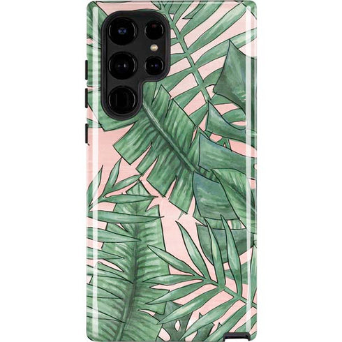 Spring Palm Leaves Galaxy S22 Ultra Pro Case