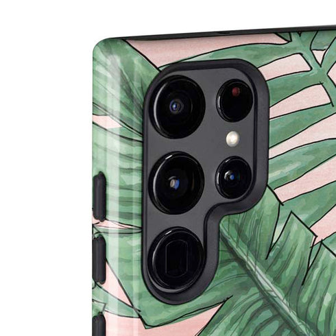 Spring Palm Leaves Galaxy S22 Ultra Pro Case