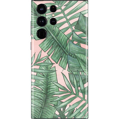 Spring Palm Leaves Galaxy S22 Ultra Skin
