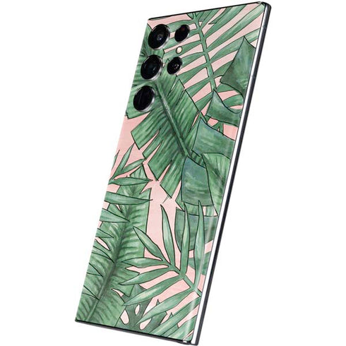 Spring Palm Leaves Galaxy S22 Ultra Skin