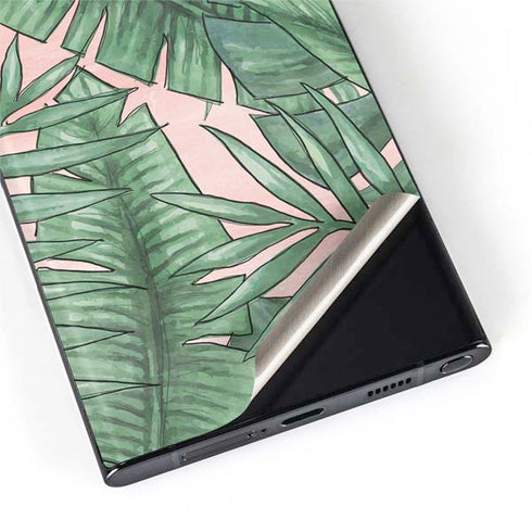 Spring Palm Leaves Galaxy S22 Ultra Skin