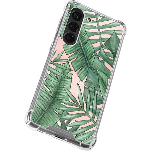 Spring Palm Leaves Galaxy S23 Clear Case