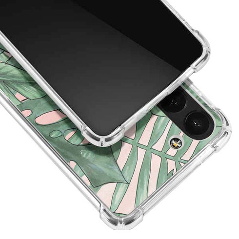 Spring Palm Leaves Galaxy S23 Clear Case