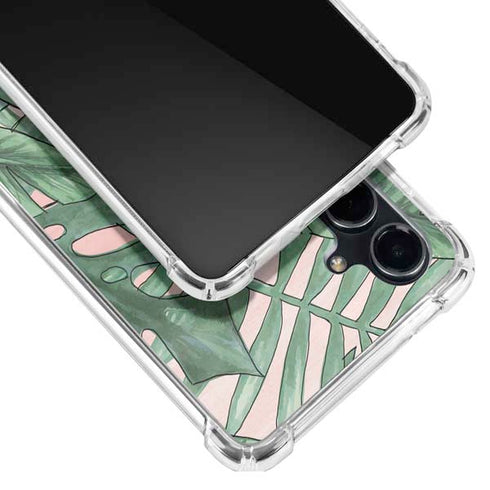 Spring Palm Leaves Galaxy S23 FE Clear Case