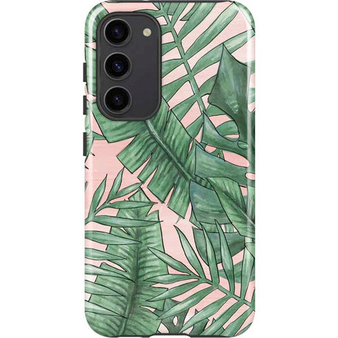 Spring Palm Leaves Galaxy S23 Plus Pro Case