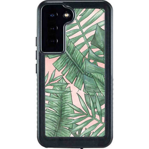 Spring Palm Leaves Galaxy S23 Plus Waterproof Case