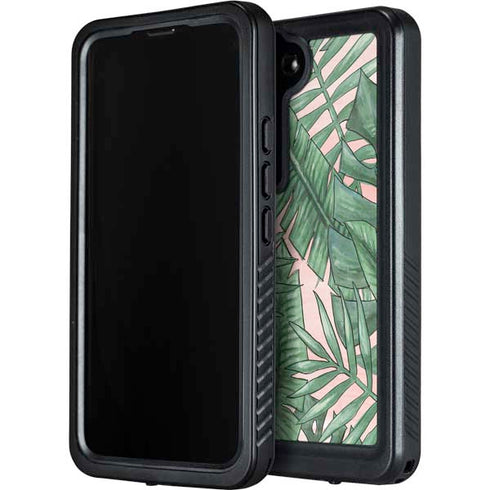 Spring Palm Leaves Galaxy S23 Waterproof Case