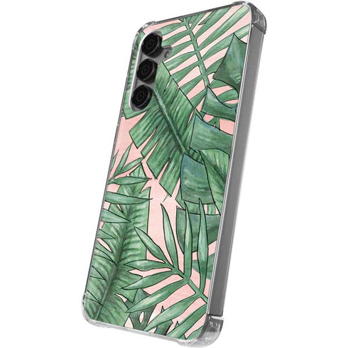 Spring Palm Leaves Galaxy S24 Plus Clear Case
