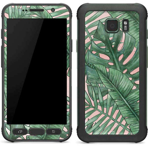 Spring Palm Leaves Galaxy S7 Active Skin