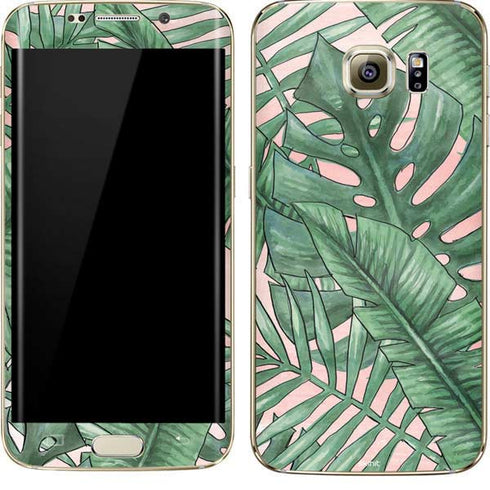 Spring Palm Leaves Galaxy S7 Edge Skin