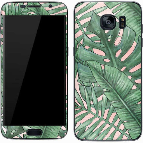 Spring Palm Leaves Galaxy S7 Skin