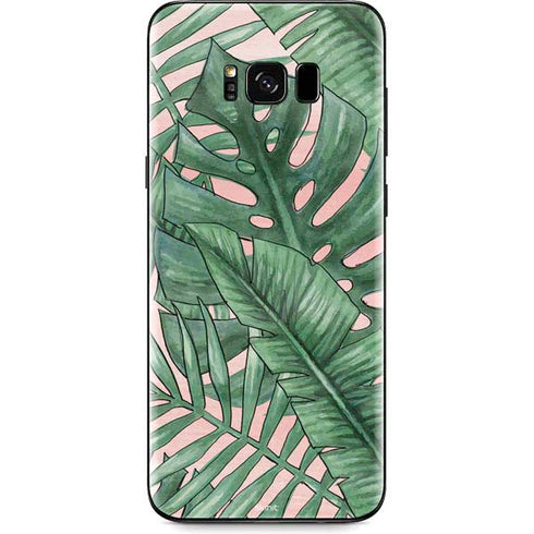 Spring Palm Leaves Galaxy S8 Plus Skin
