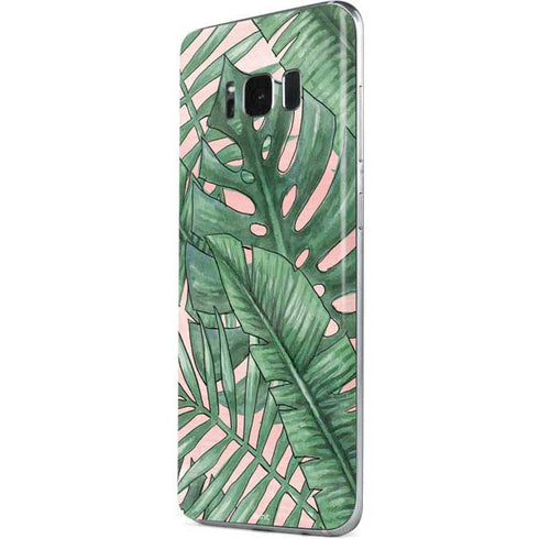 Spring Palm Leaves Galaxy S8 Skin