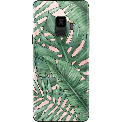 Spring Palm Leaves Galaxy S9 Skin