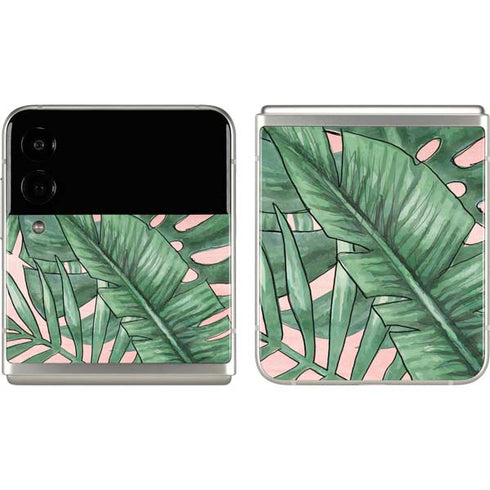 Spring Palm Leaves Galaxy Z Flip3 5G Skin