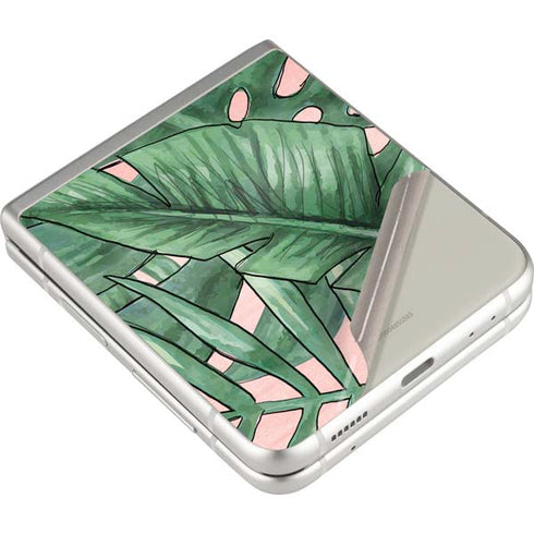 Spring Palm Leaves Galaxy Z Flip3 5G Skin