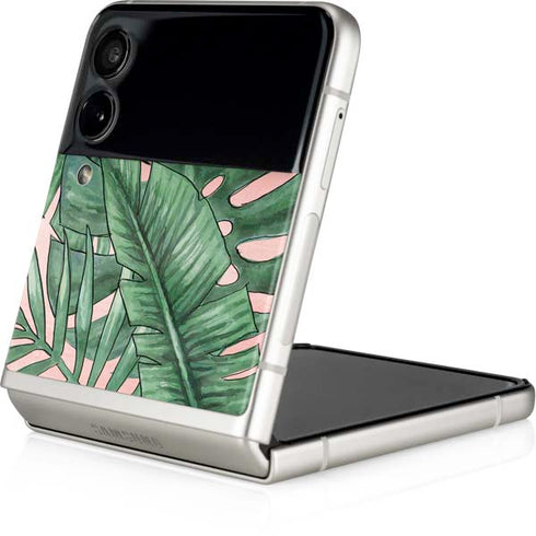 Spring Palm Leaves Galaxy Z Flip4 5G Skin