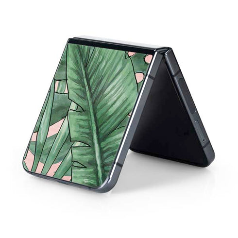 Spring Palm Leaves Galaxy Z Flip5 5G Skin