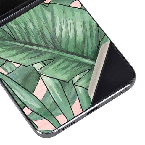 Spring Palm Leaves Galaxy Z Flip5 5G Skin