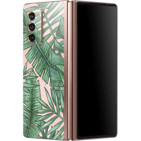 Spring Palm Leaves Galaxy Z Fold2 5G Skin