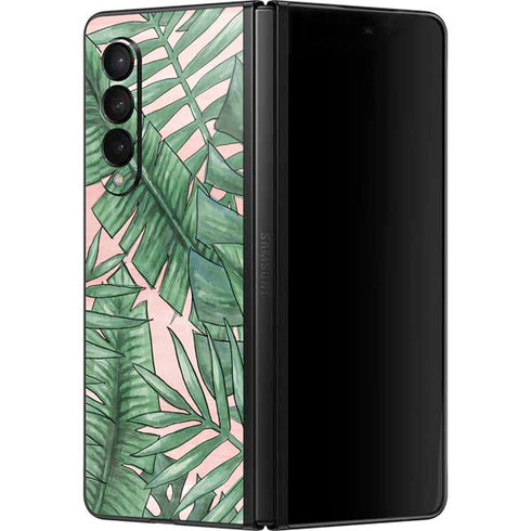 Spring Palm Leaves Galaxy Z Fold3 5G Skin