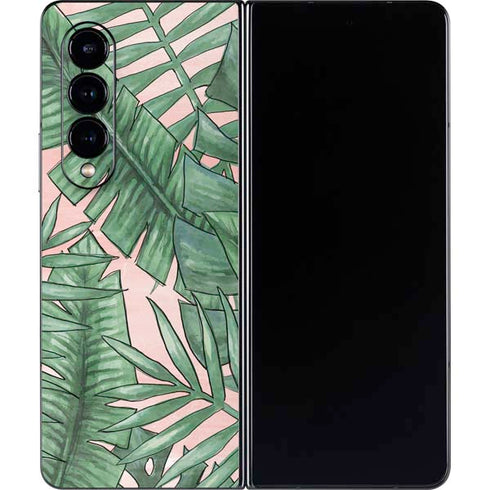 Spring Palm Leaves Galaxy Z Fold4 5G Skin
