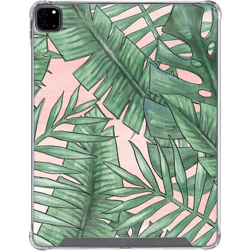 Spring Palm Leaves iPad Pro 12.9in (2020) Clear Case