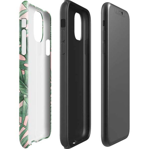 Spring Palm Leaves iPhone 11 Impact Case
