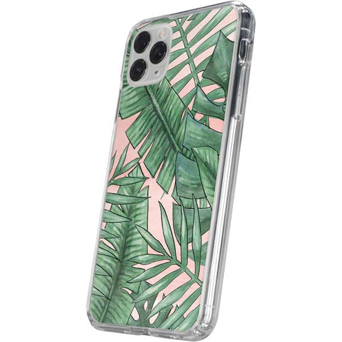 Spring Palm Leaves iPhone 11 Pro Clear Case