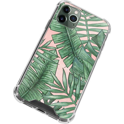 Spring Palm Leaves iPhone 11 Pro Max Clear Case