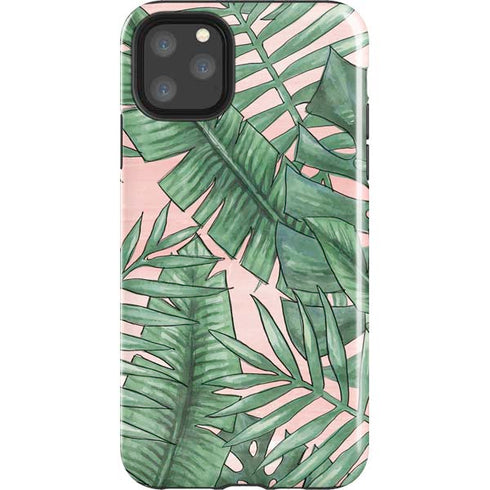 Spring Palm Leaves iPhone 11 Pro Max Impact Case