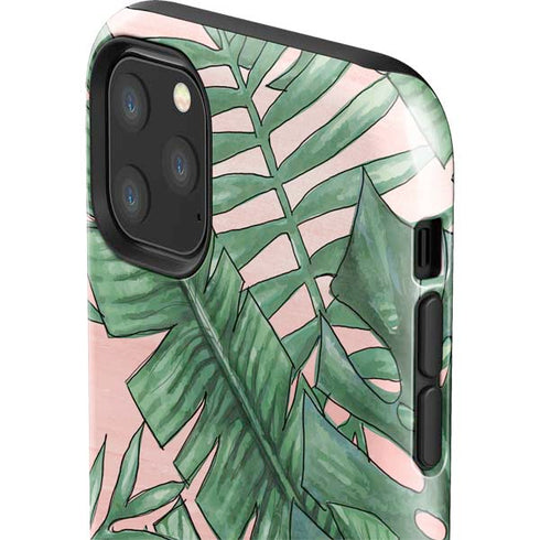 Spring Palm Leaves iPhone 11 Pro Max Impact Case