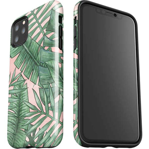 Spring Palm Leaves iPhone 11 Pro Max Impact Case