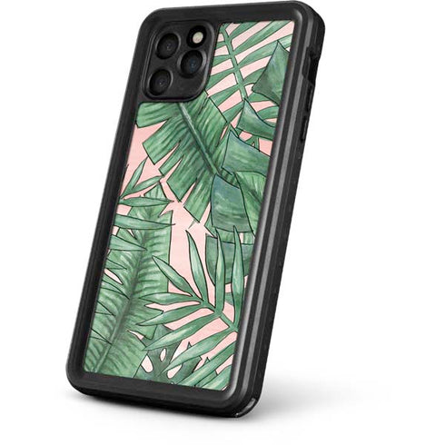 Spring Palm Leaves iPhone 11 Pro Max Waterproof Case