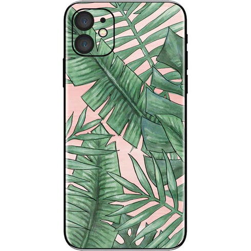 Spring Palm Leaves iPhone 11 Skin
