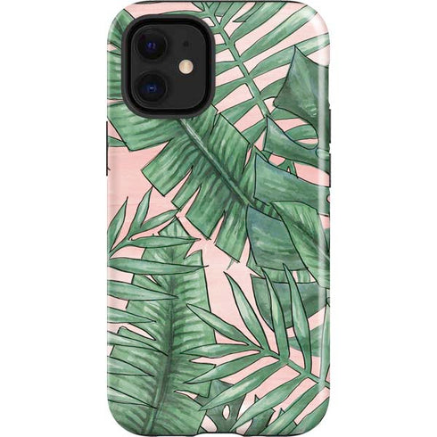 Spring Palm Leaves iPhone 12 Mini Impact Case