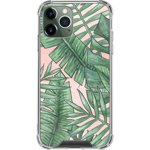 Spring Palm Leaves iPhone 12 Pro Clear Case