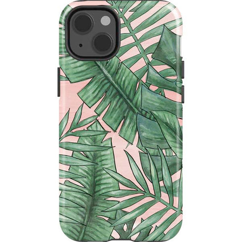 Spring Palm Leaves iPhone 13 Impact Case
