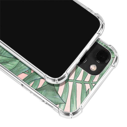 Spring Palm Leaves iPhone 13 Mini Clear Case