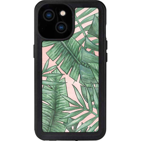 Spring Palm Leaves iPhone 13 Mini Waterproof Case