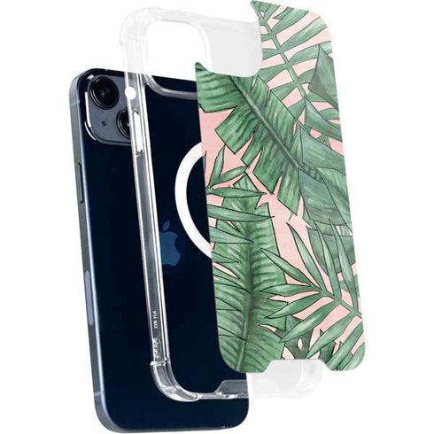Spring Palm Leaves iPhone 15 Plus MagSafe Case
