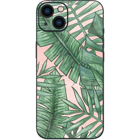 Spring Palm Leaves iPhone 15 Plus Skin