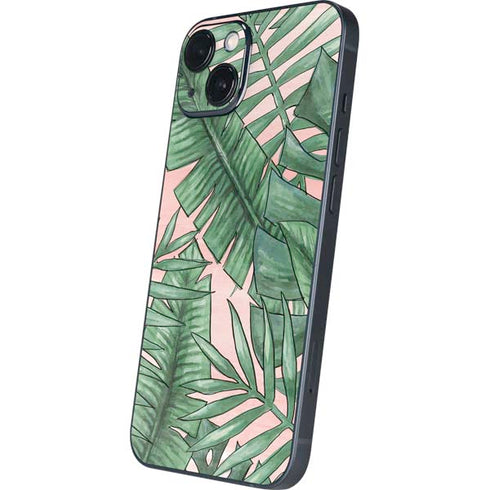 Spring Palm Leaves iPhone 15 Plus Skin