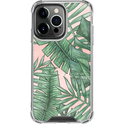 Spring Palm Leaves iPhone 15 Pro Clear Case