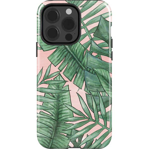 Spring Palm Leaves iPhone 15 Pro Impact Case