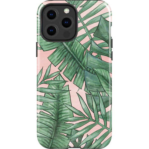 Spring Palm Leaves iPhone 15 Pro Max Impact Case